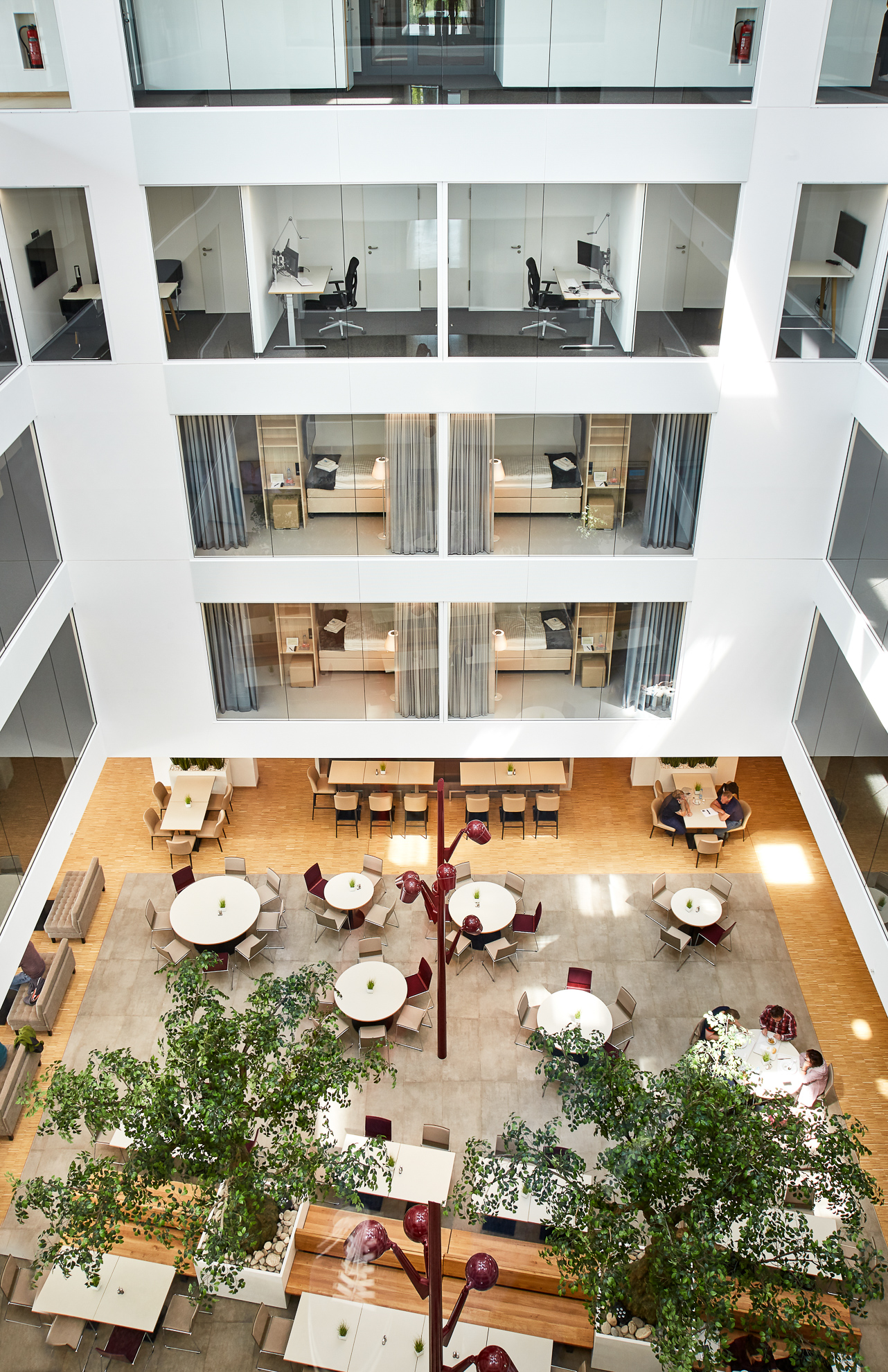 Atrium mit Blick von oben